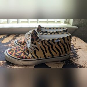 Vans Animal Print High-Top Sneakers